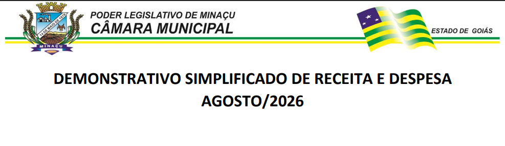 DEMONSTRATIVO SIMPLIFICADO DE RECEITA E DESPESA AGOSTO/2026